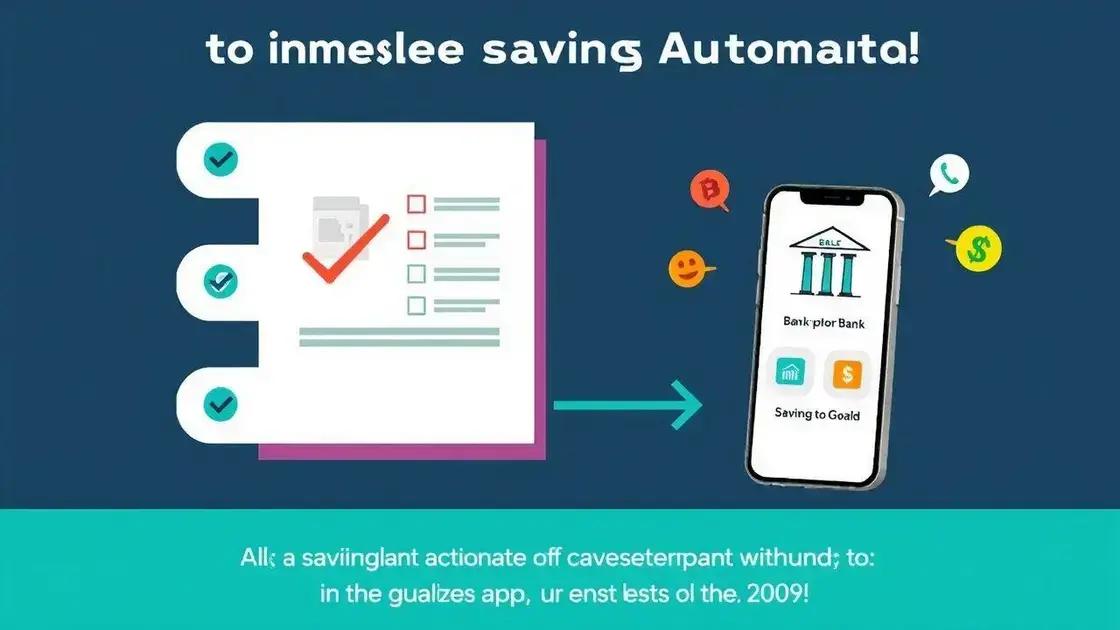 How to implement savings automation