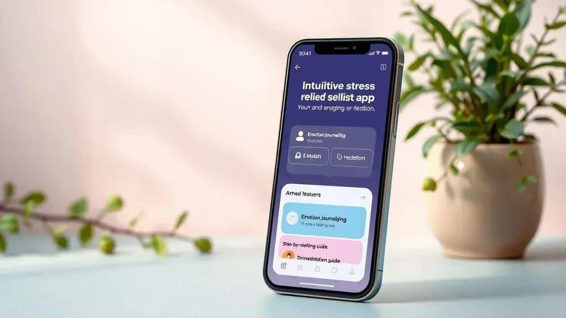 Key features to look for in stress management apps