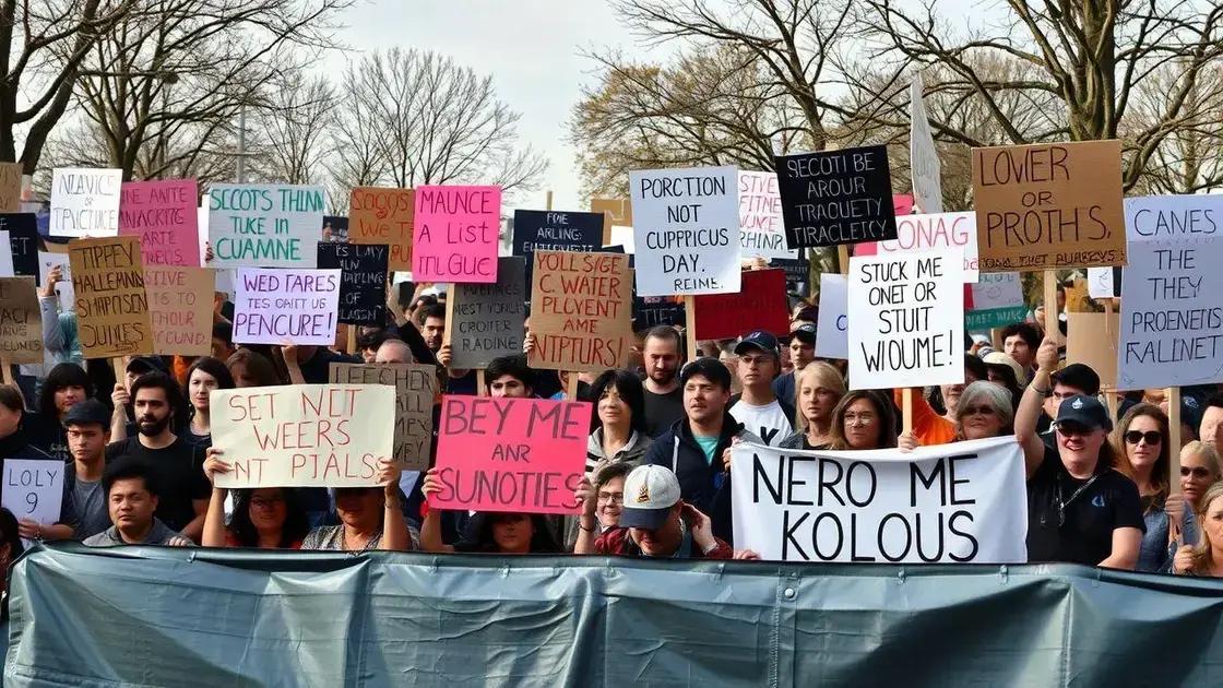 Case studies of recent protests