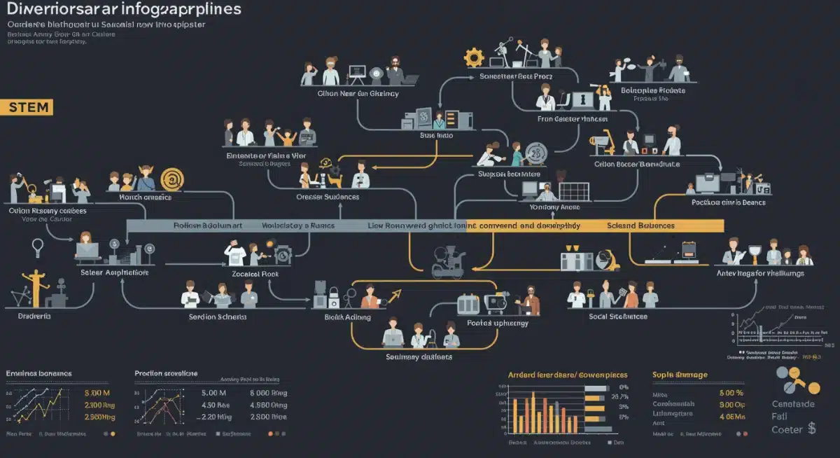 Infographic illustrating diverse career paths and earning potential