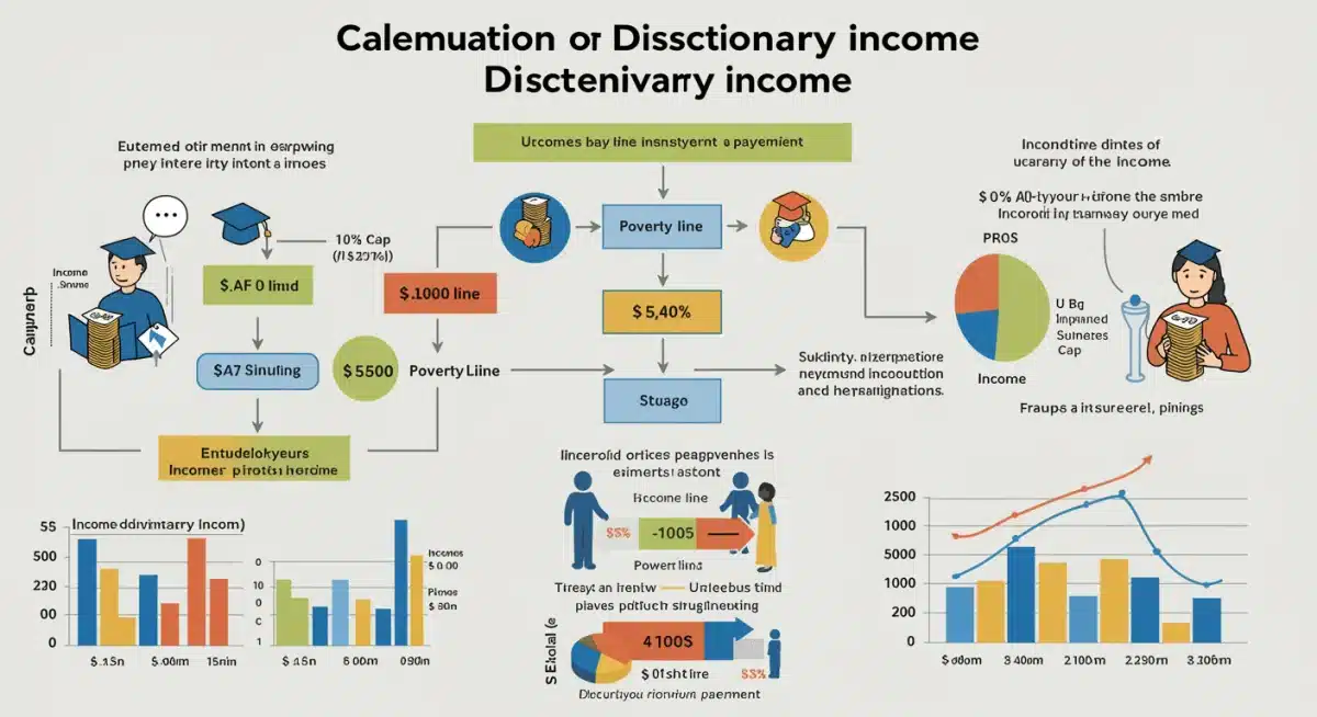 Infographic explaining discretionary income calculation for the SAVE Plan.