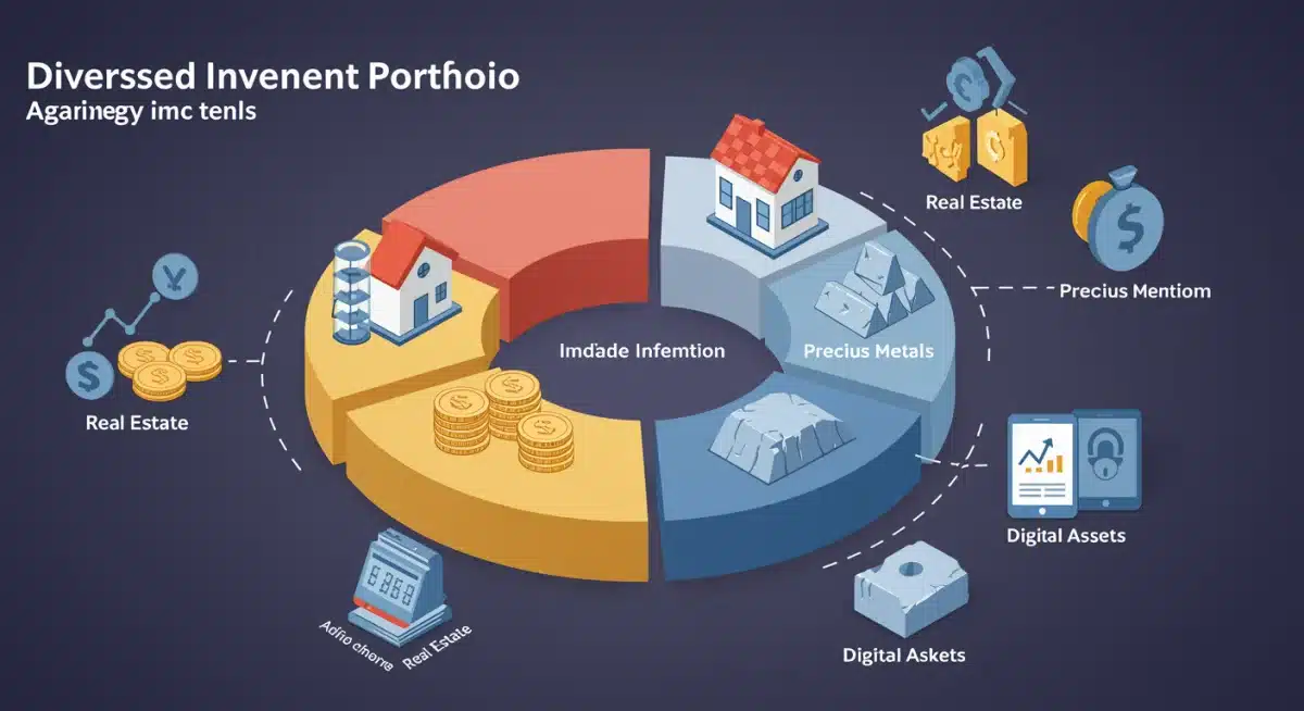 Diversified investment portfolio against inflation