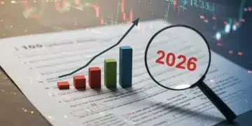 Illustration of 2026 capital gains tax changes with rising graphs and tax forms