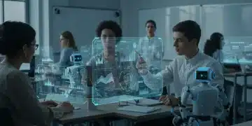 Students and educators using AI in a modern U.S. classroom, 2026