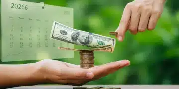 Person balancing finances with a smile for 2026 smart budgeting