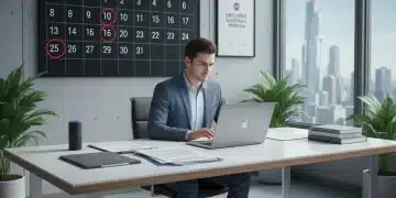 Person applying for unemployment benefits online in 2026