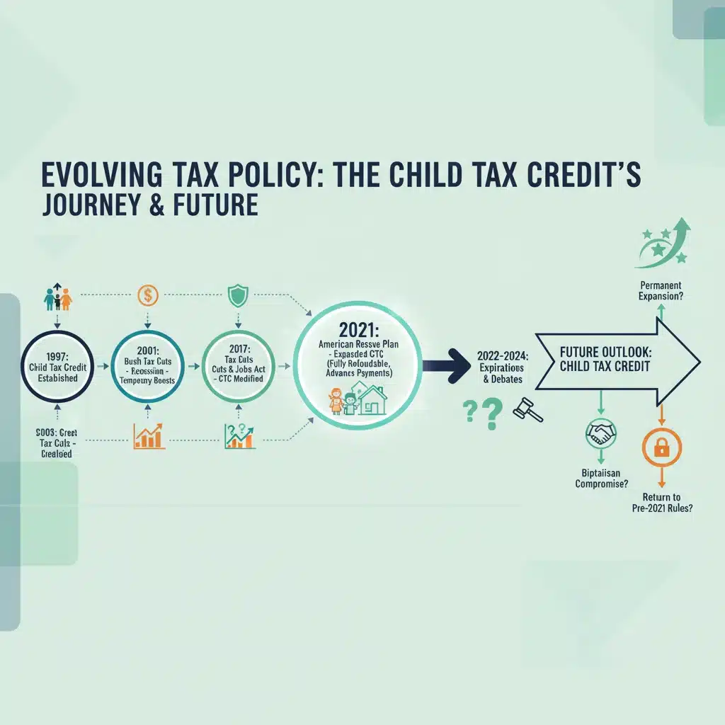 Legislative timeline showing future tax policy changes