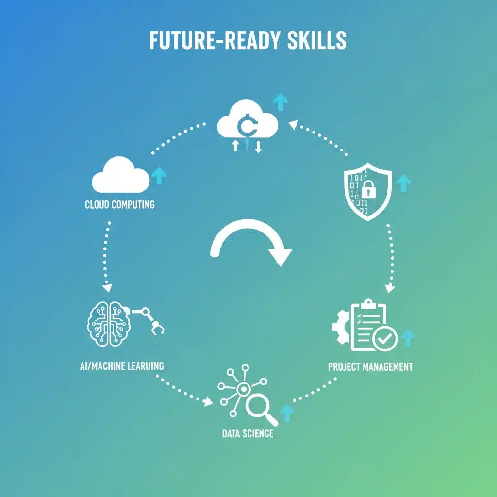 Infographic of top 5 in-demand certifications for 2026