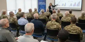 Veterans attending a seminar on 2026 benefit policy changes