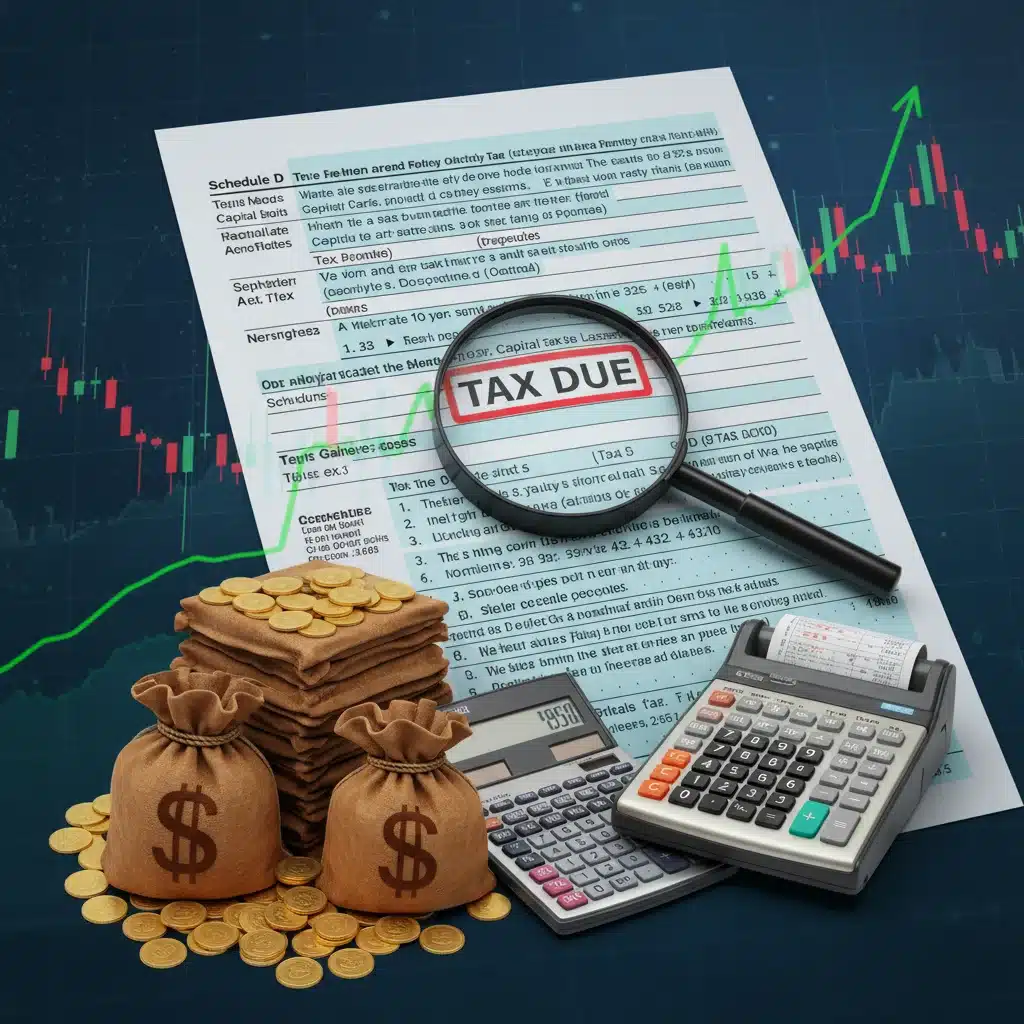 Capital gains tax impact on investment growth and returns